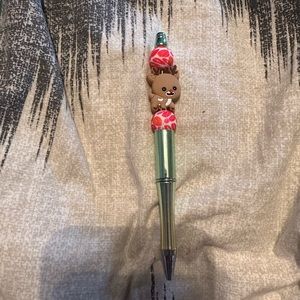 Reindeer Beaded Pen with Refill